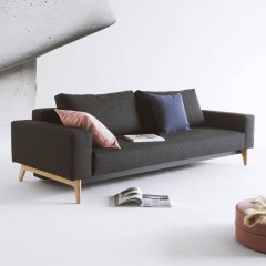 一品玉丹麦innovation北欧小户型客厅双人多功能沙发床三人布艺沙发IDUN 原创设计 独立簧坐垫 欧美同款 欧标品质