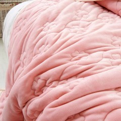 美的南极人法兰绒毛毯加厚秋单人双人珊瑚绒毯子双层冬季被子盖毯 加厚保暖 不掉毛 柔软面料 亲肤透气