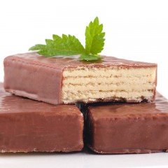 兰蔻俄罗斯进口零食品 POHHN小牛大奶牛巧克力威化夹心饼干15包约500g 500g/袋 约15包